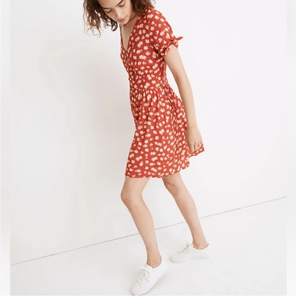 BOGO! Madewell Retro Dress Happy Hibiscus Floral Print - Picture 2 of 9